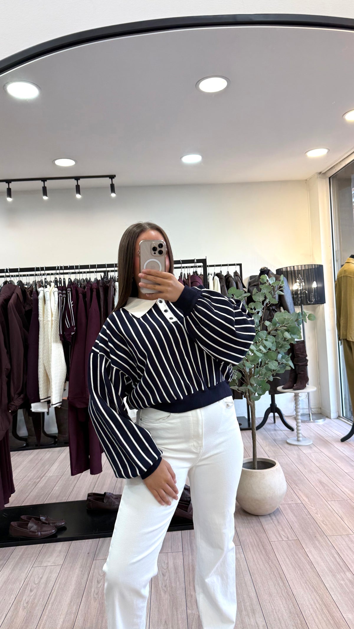Pull Maryne Bleu à rayures