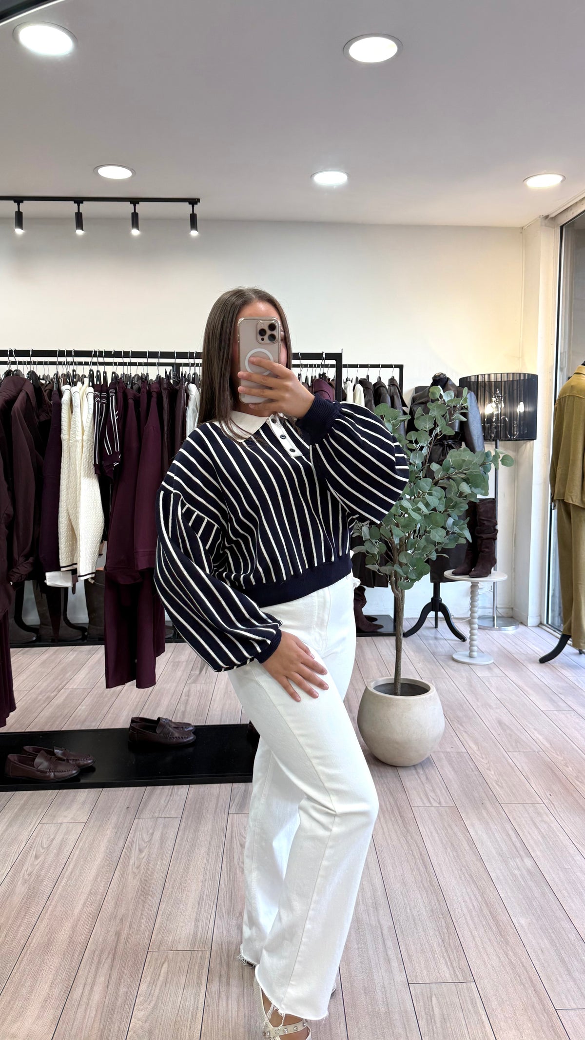 Pull Maryne Bleu à rayures