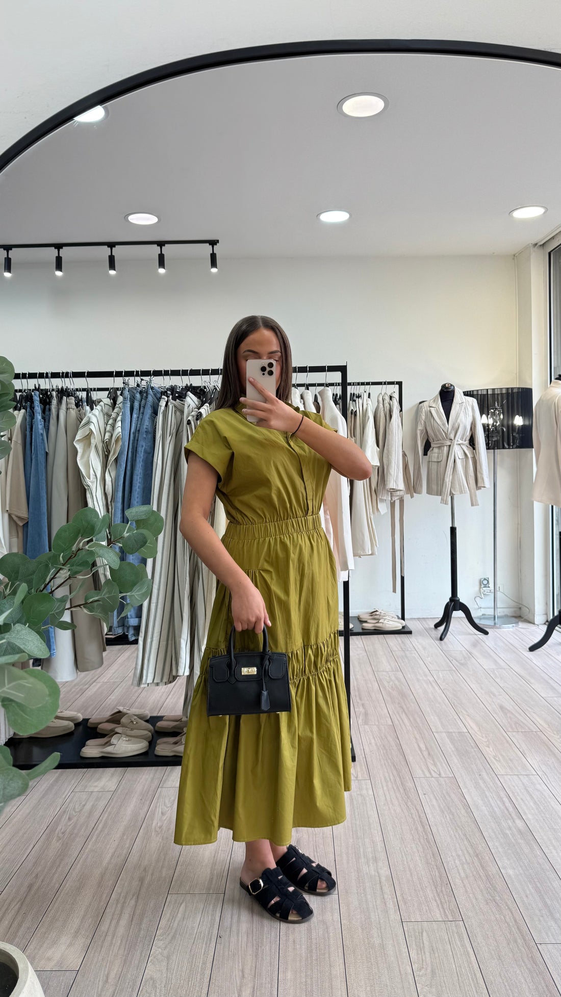 Robe maria olive