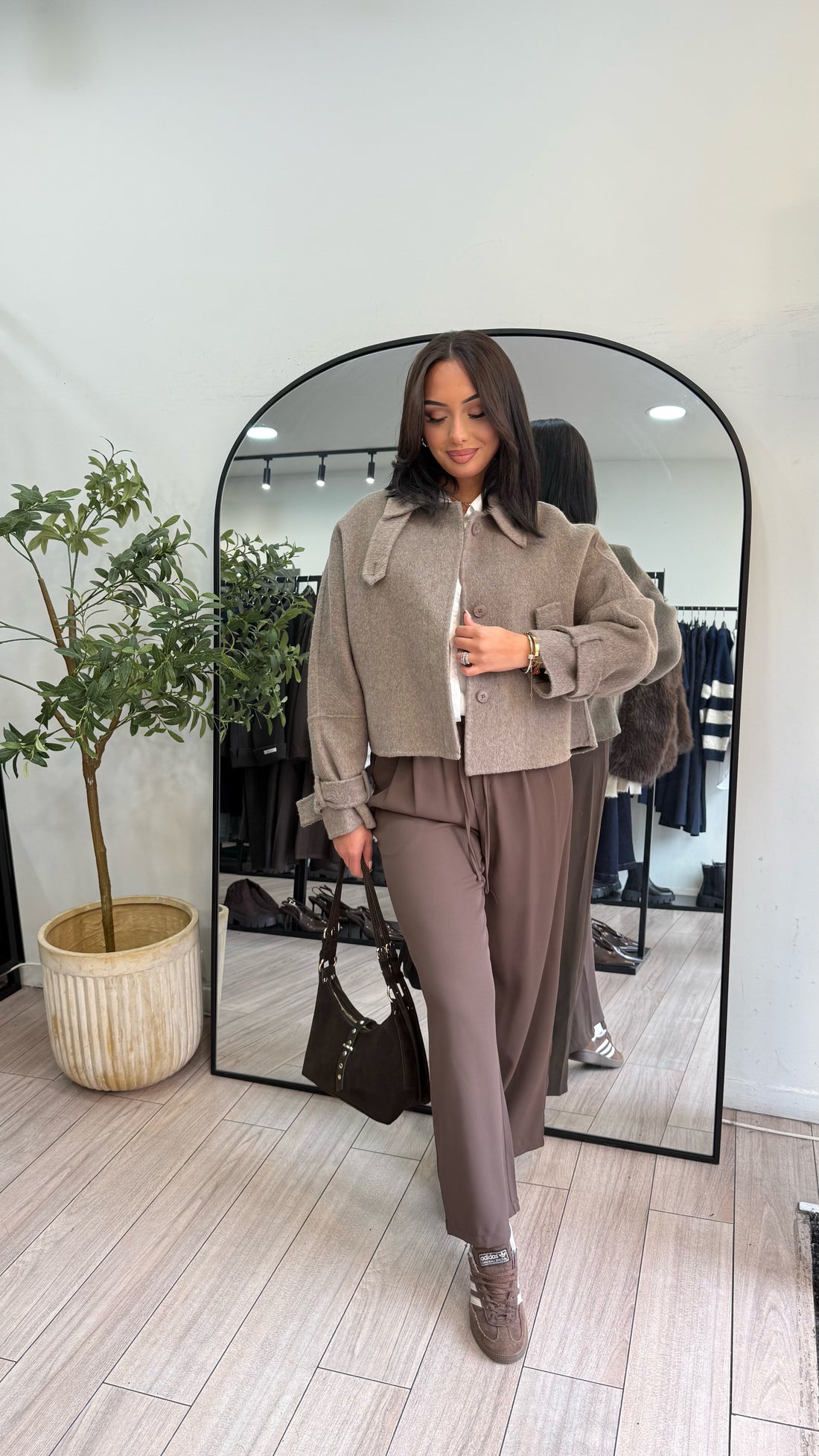 manteau Éloïse taupe