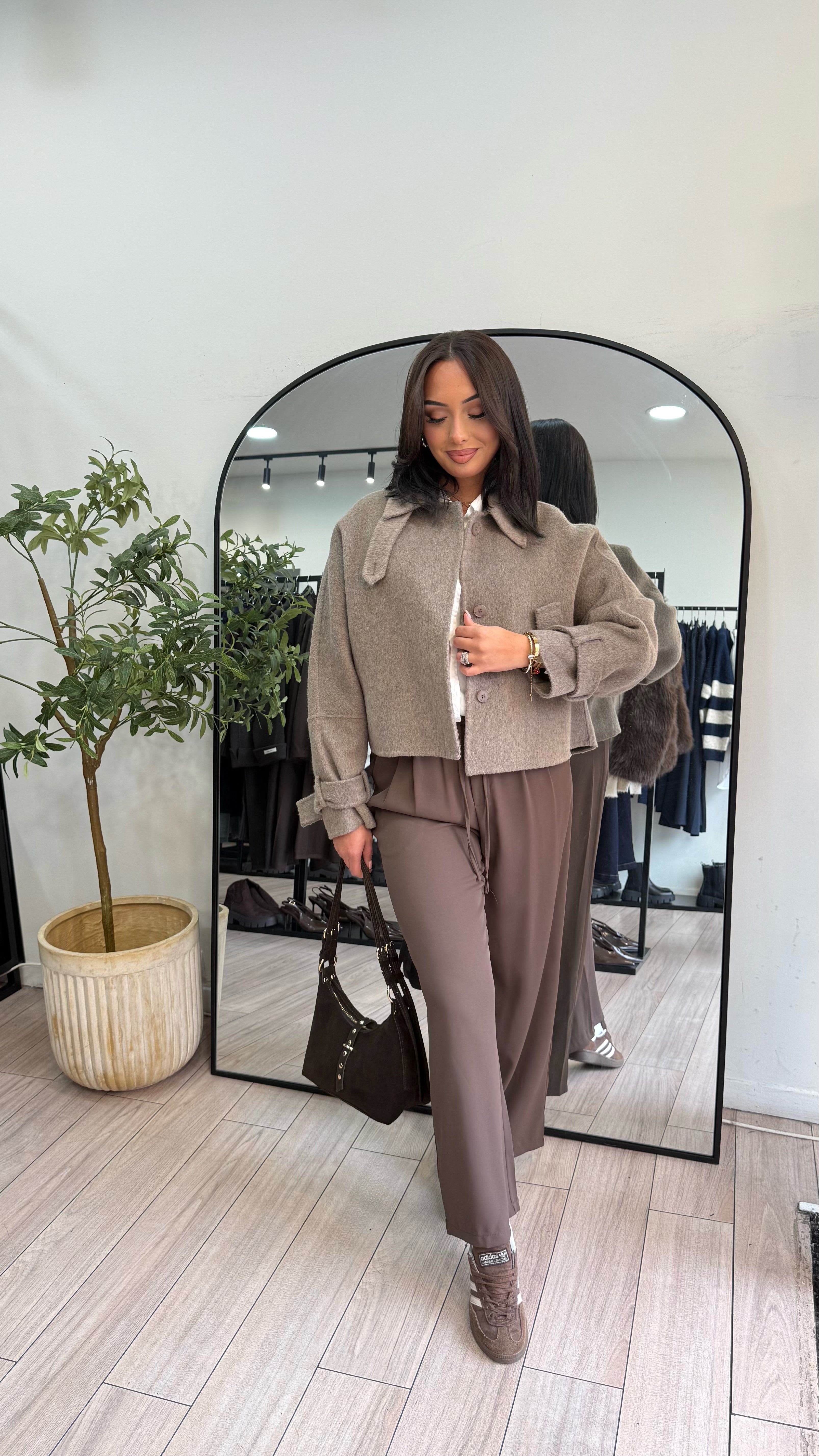 manteau Éloïse taupe