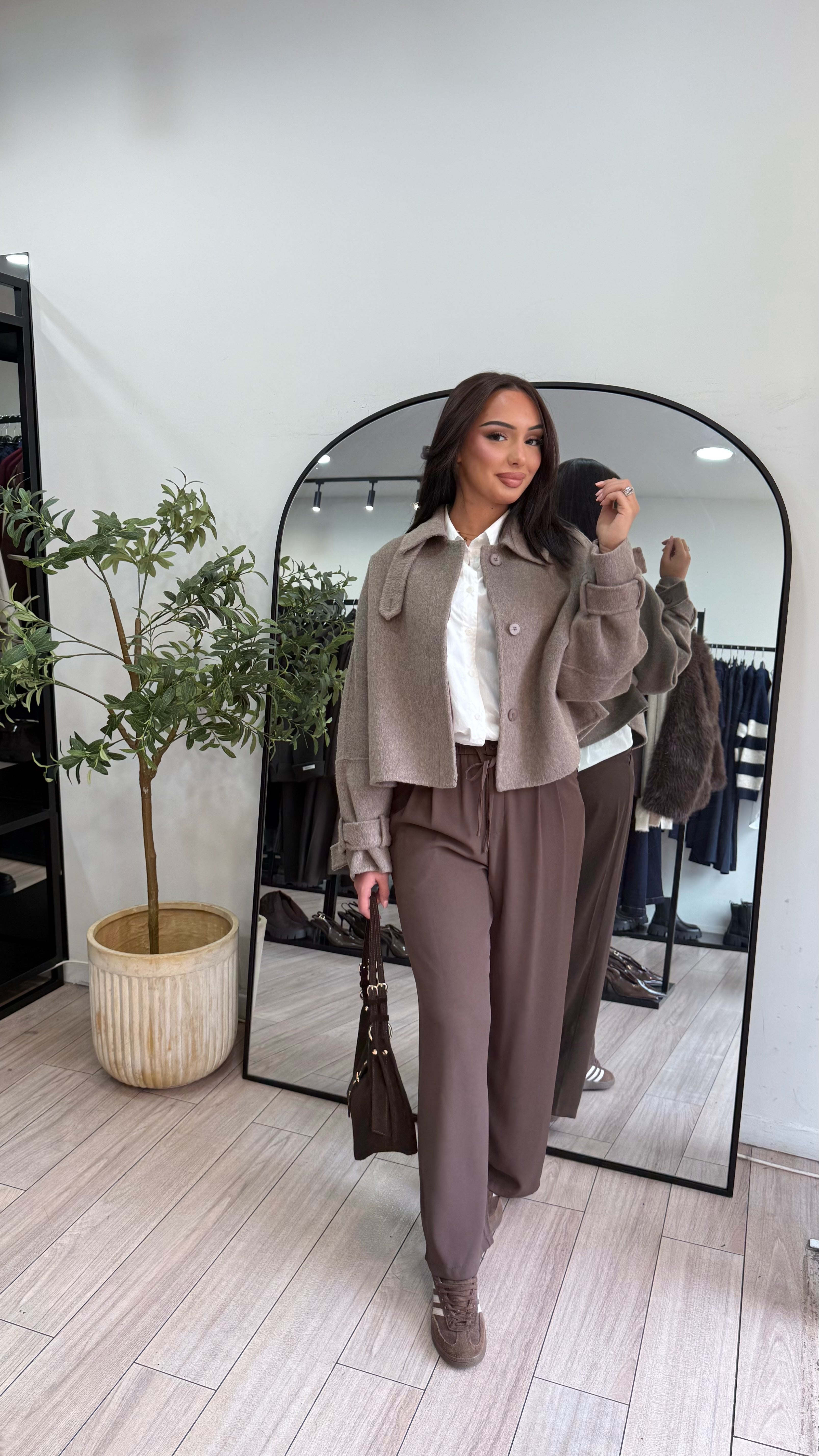 manteau Éloïse taupe