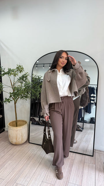 manteau Éloïse taupe