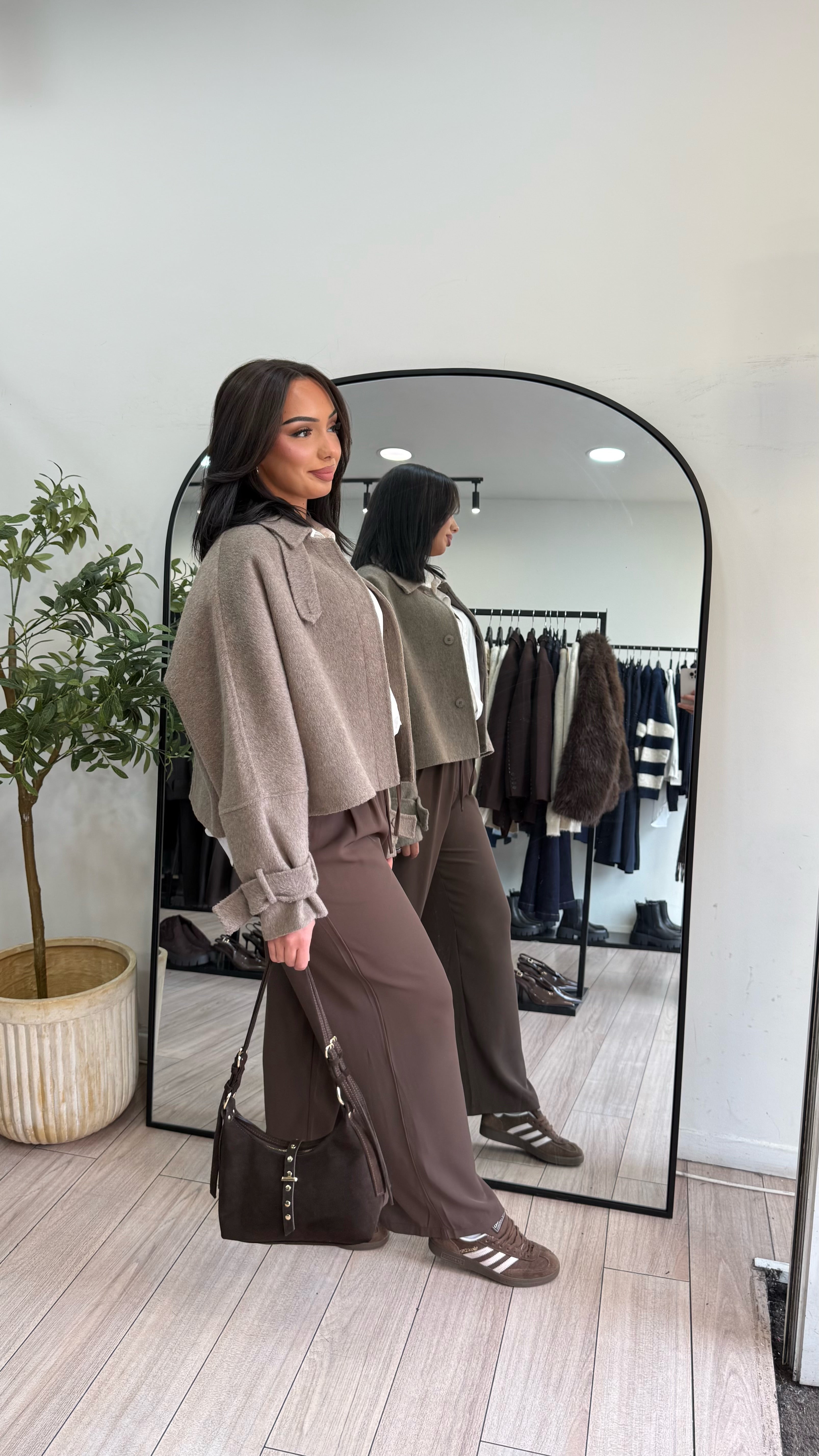 manteau Éloïse taupe