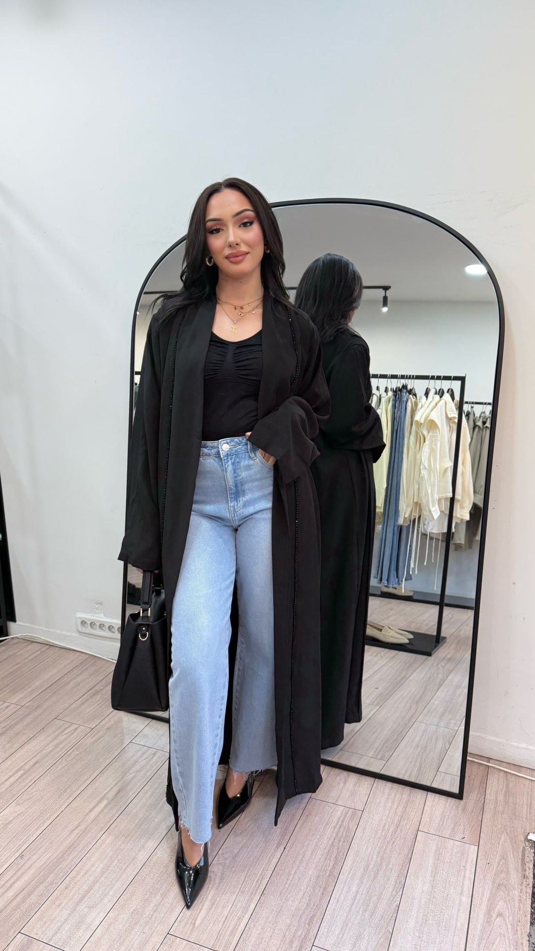 Abaya Taha noire