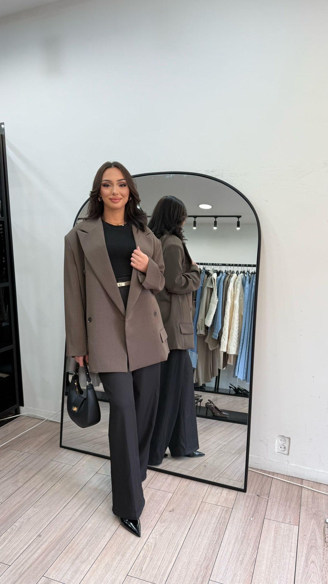 Blazer oversize taupe