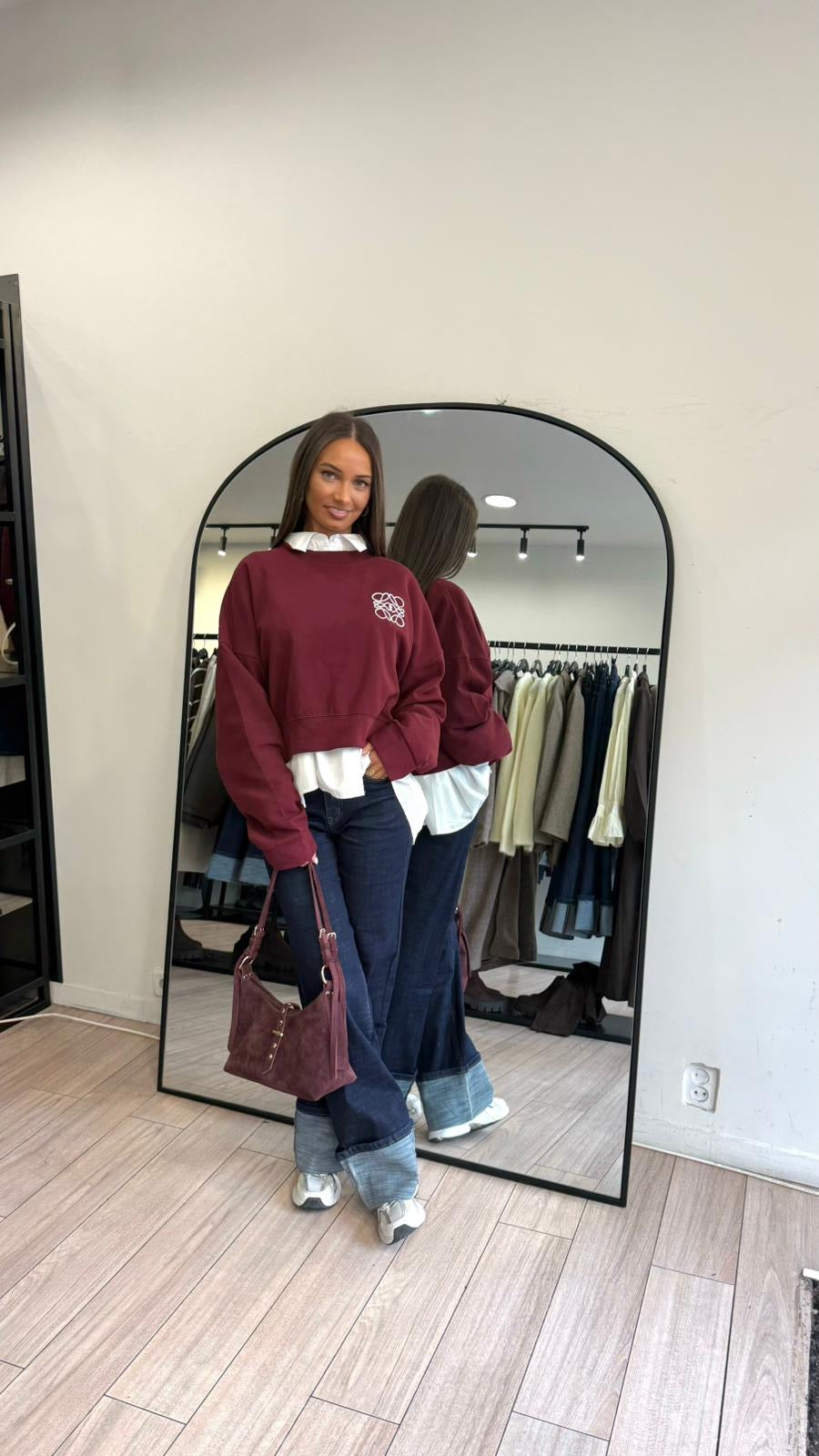 Pull inspi bordeaux