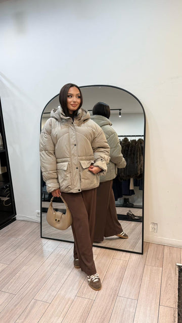 Doudoune Feriel taupe