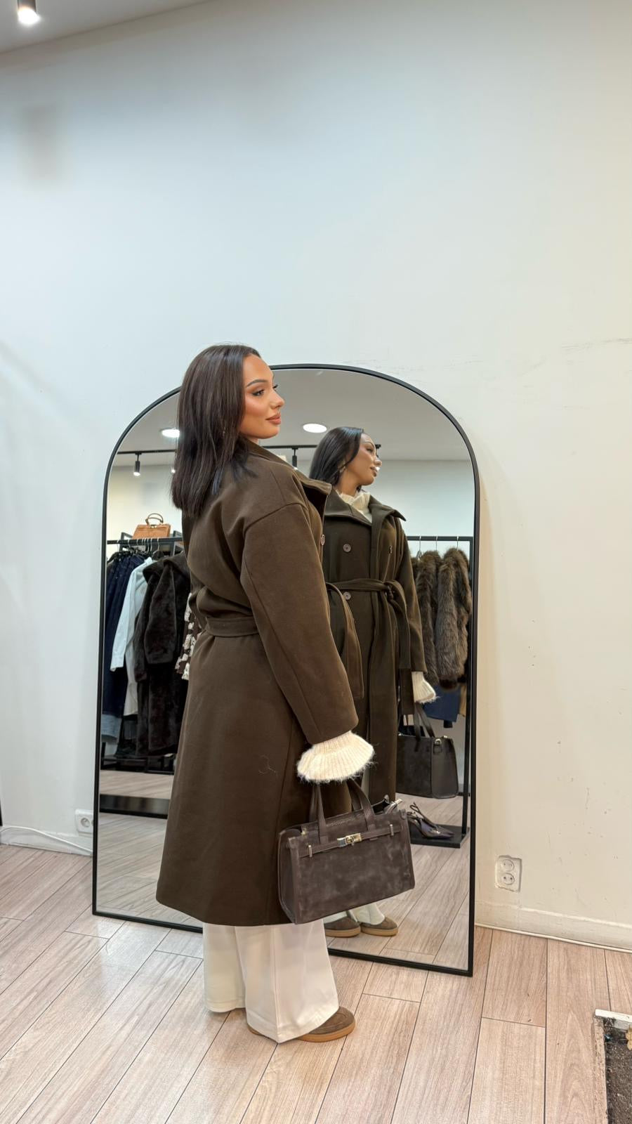 manteau Rahil chocolat